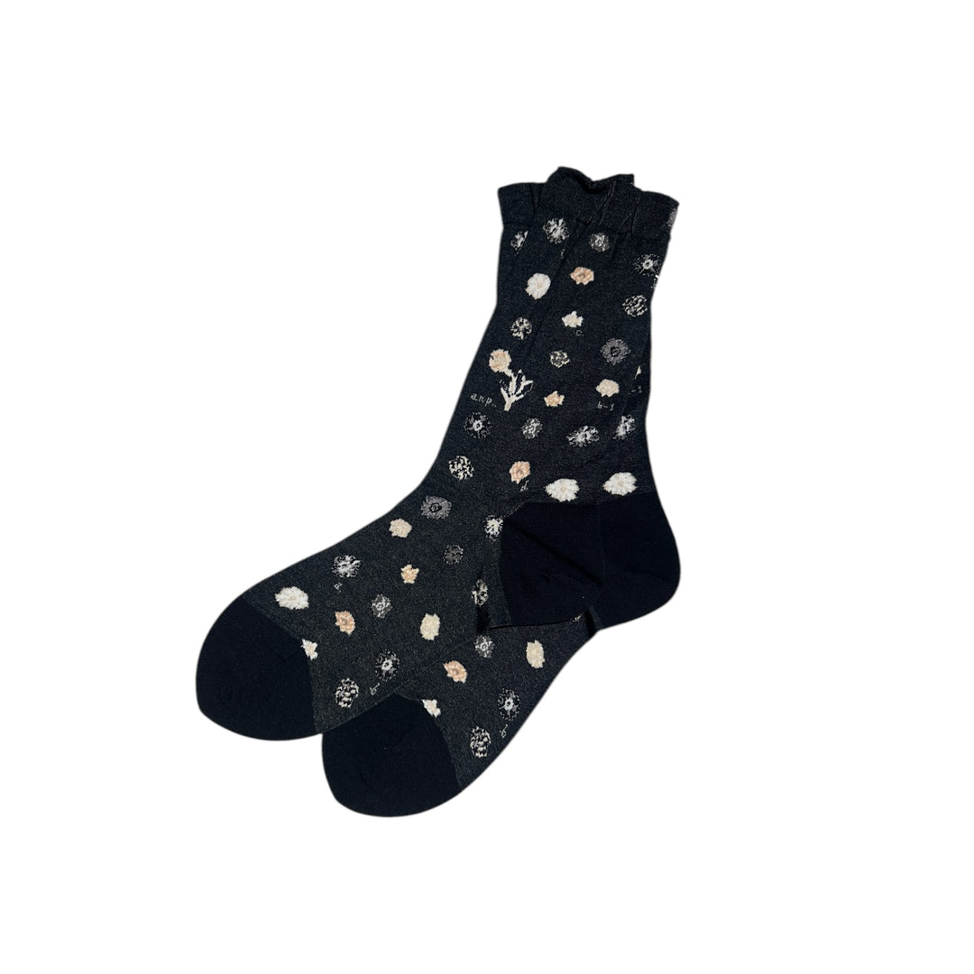 POLKA FLOWER ANKLE SOCKS