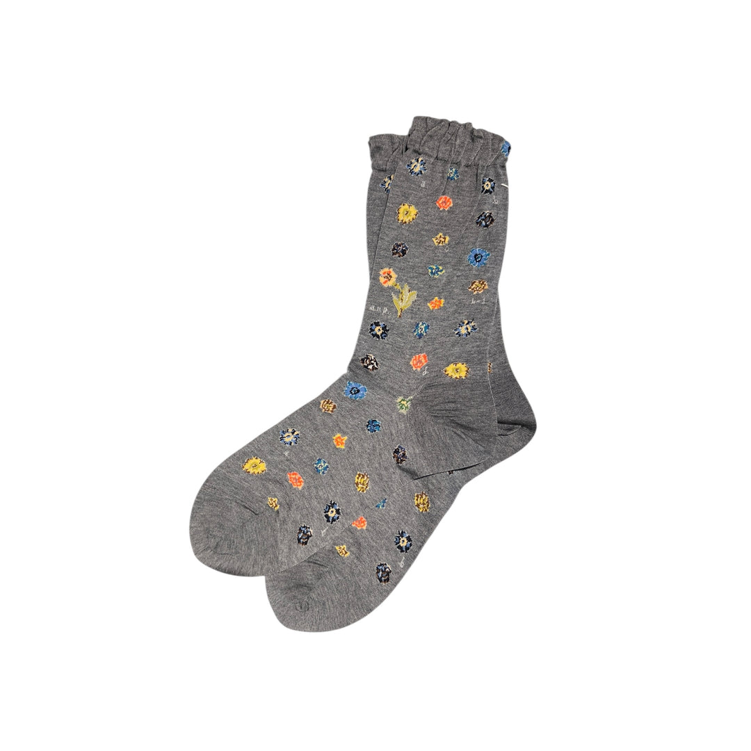 POLKA FLOWER ANKLE SOCKS