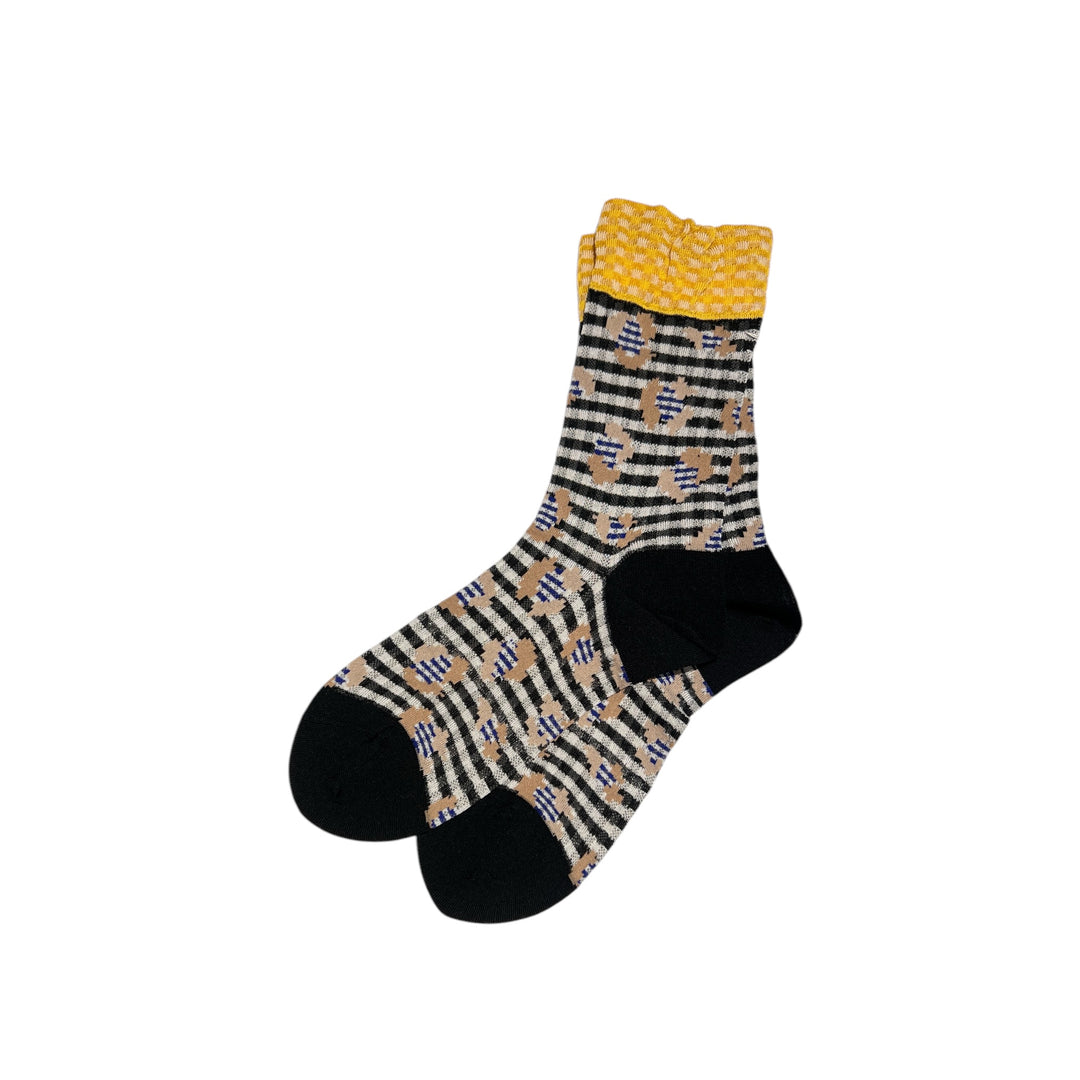 JUNGLE CHECK ANKLE SOCKS