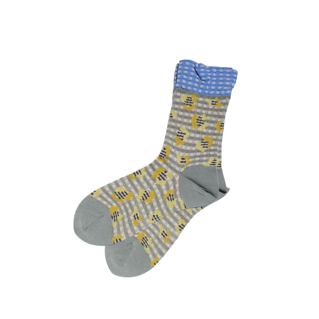 JUNGLE CHECK ANKLE SOCKS