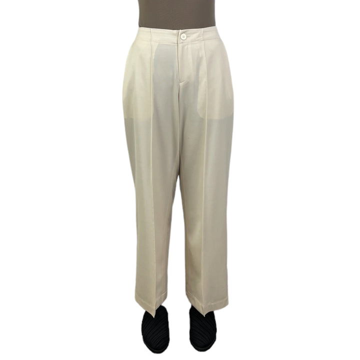 WOOL GABARDINE STRAIGHT PANT