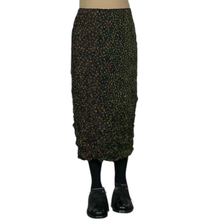 SHIBORI CRUSH PLEAT SLIM SKIRT