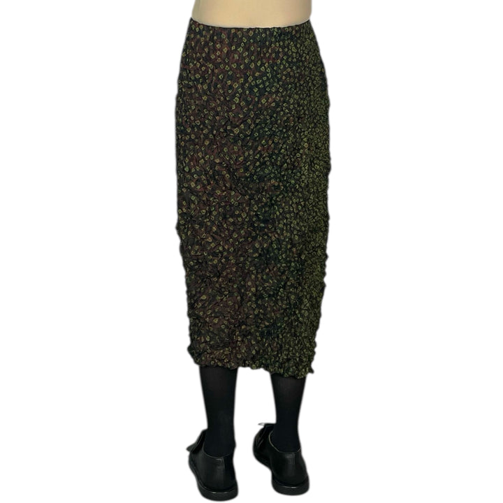 SHIBORI CRUSH PLEAT SLIM SKIRT