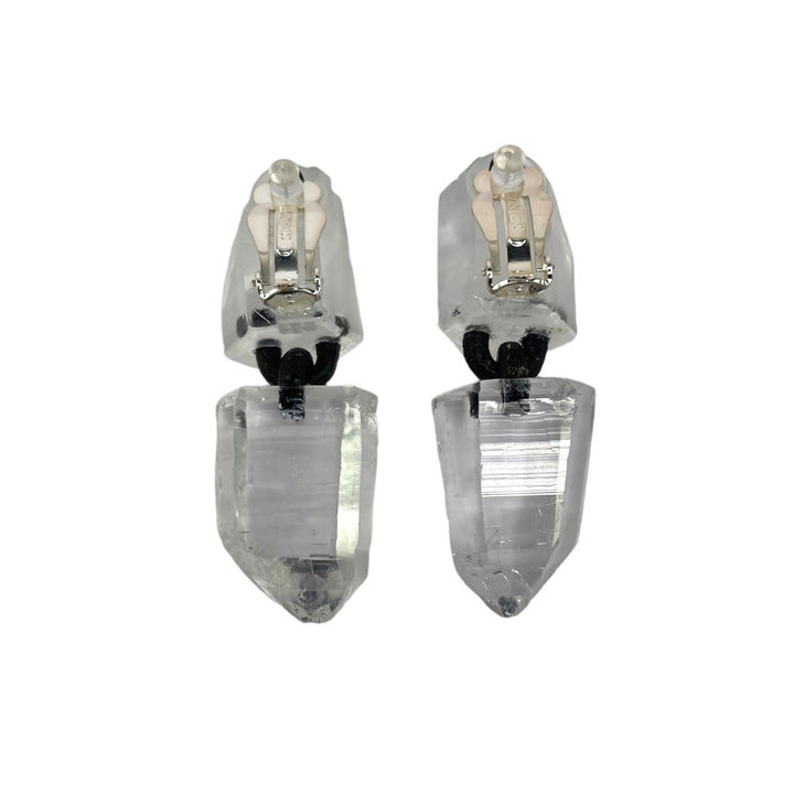 2-PART LAZAR CRYSTAL EARRINGS