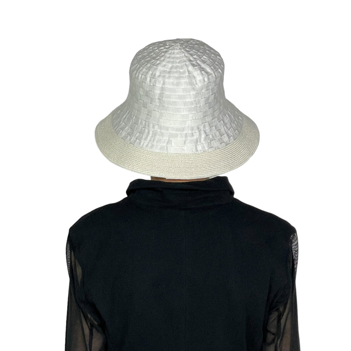 SMALL BRIM RIBBON HAT W/TRIM