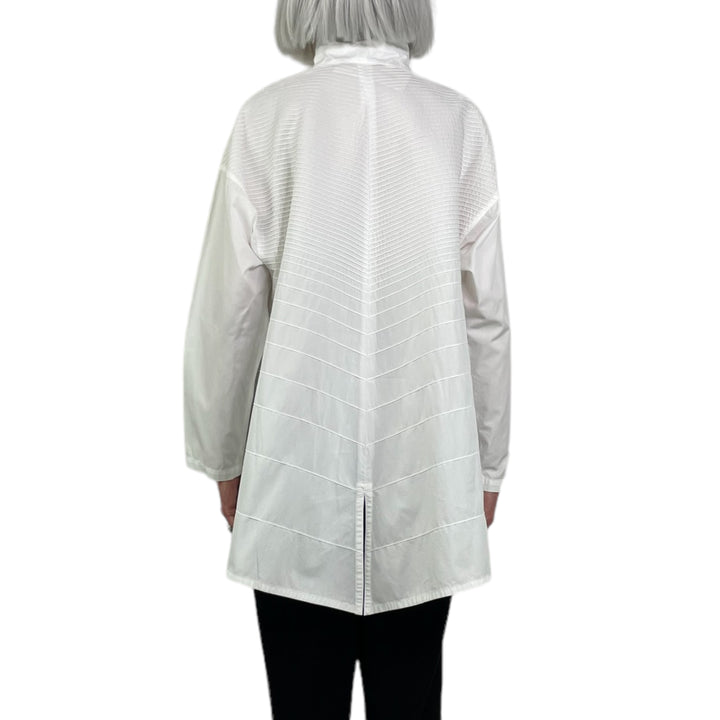 HI-LO BROADCLOTH LONG SHIRT