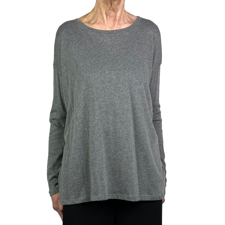 COTTON/CASHMERE CREWNECK T-SHIRT