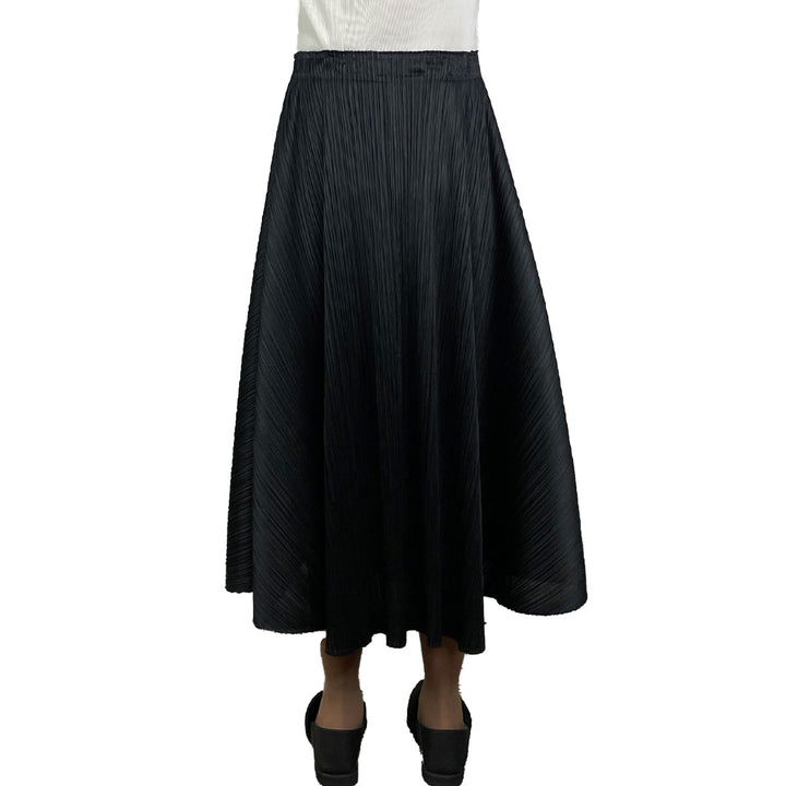 LUSTER PLEATS FLARE SKIRT