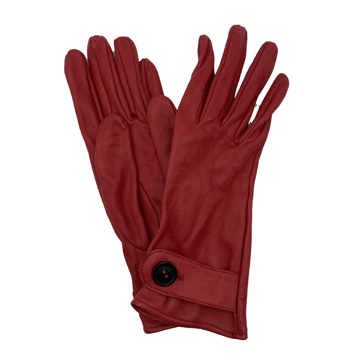 LEATHER BUTTON TAB GLOVE