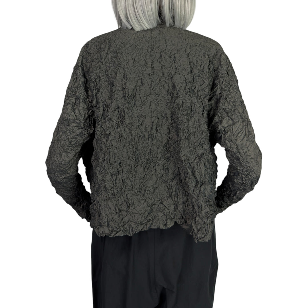 CRINKLE PLEAT SHORT JACKET