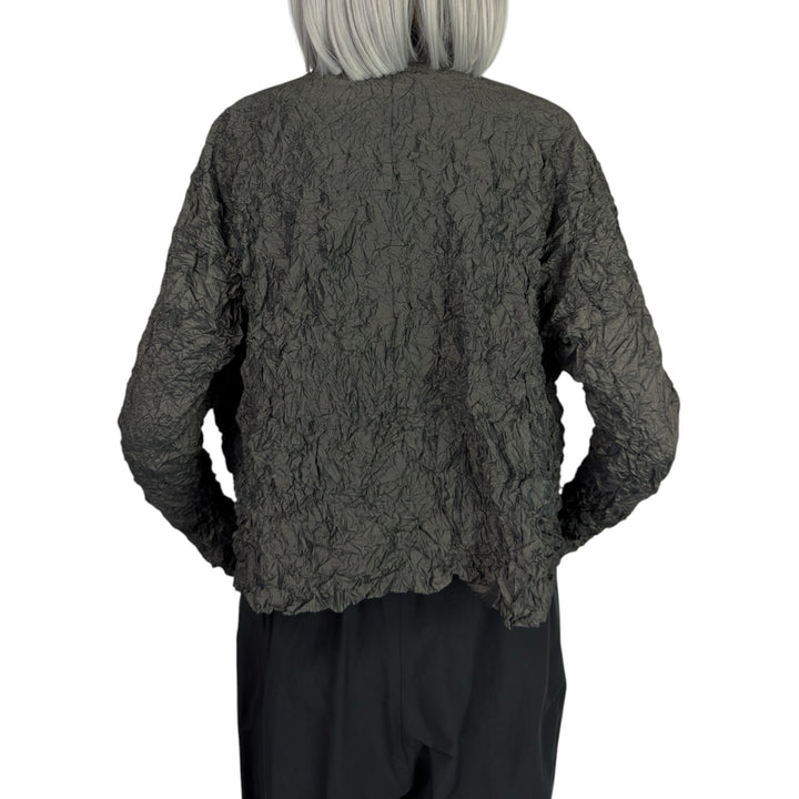 CRINKLE PLEAT SHORT JACKET