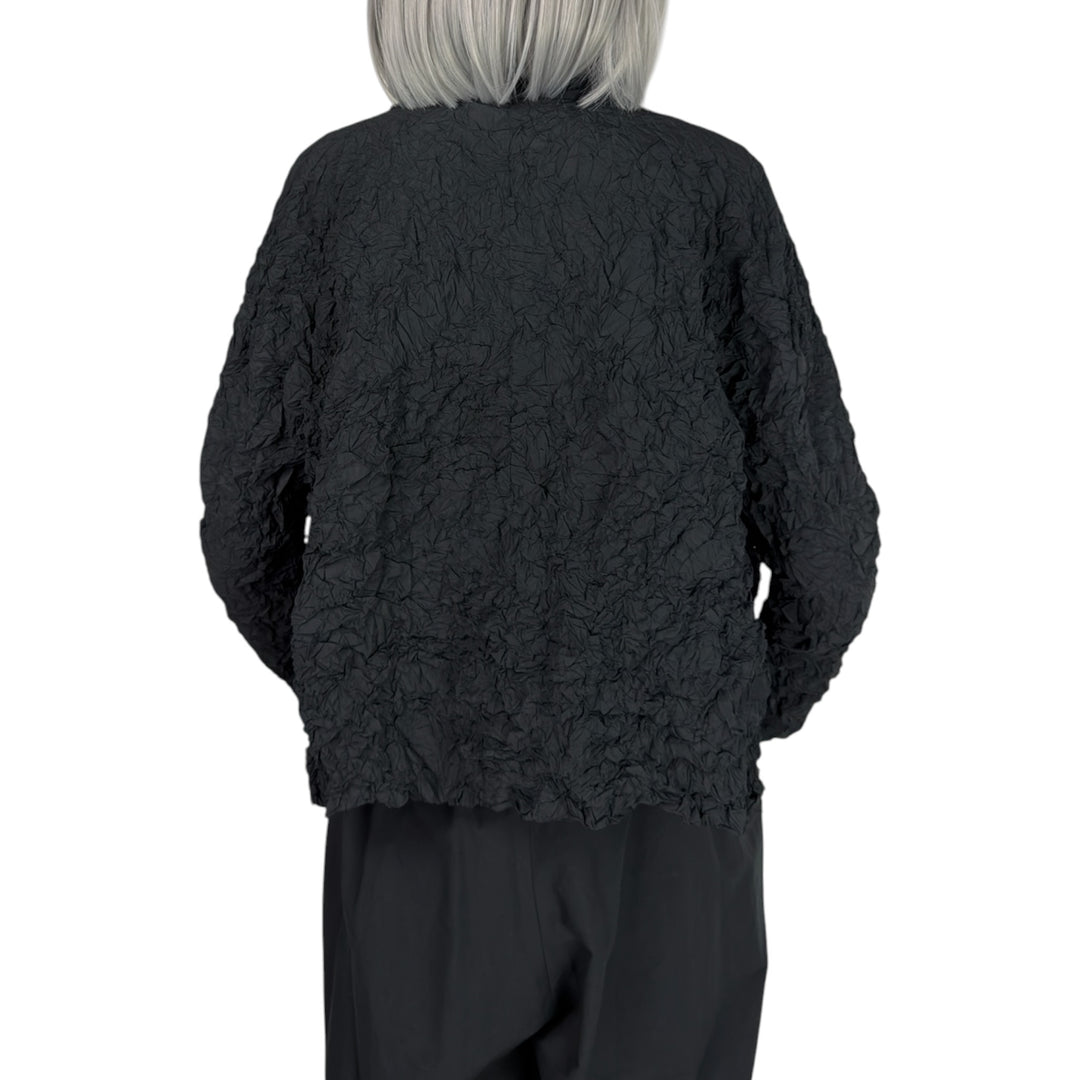CRINKLE PLEAT SHORT JACKET