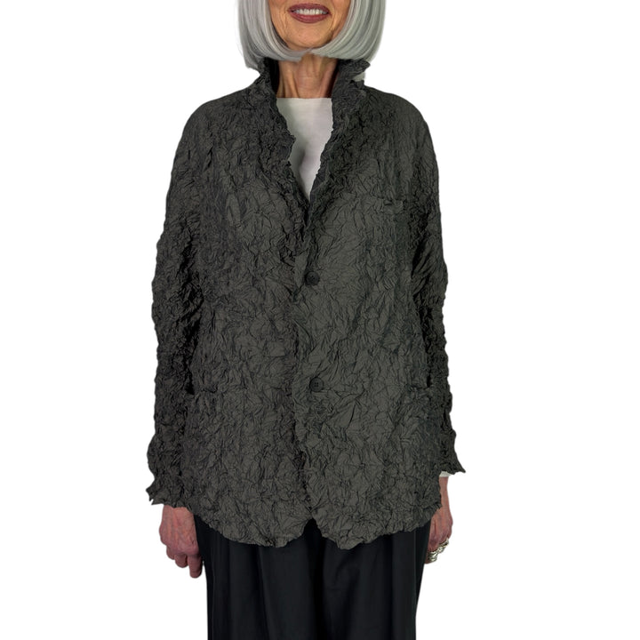 CRINKLE PLEAT 3 POCKET JACKET