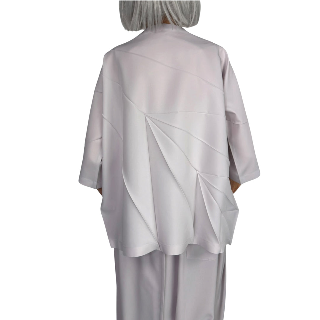 RADIAL FOLD SHIRT S/S TOP