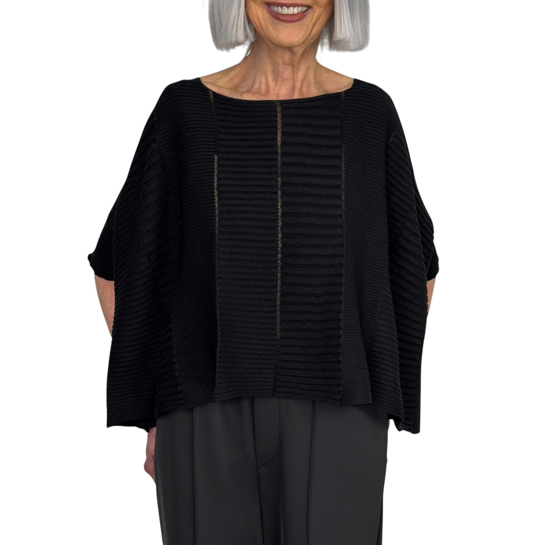 COLUMN KNIT BOXY CROP TOP