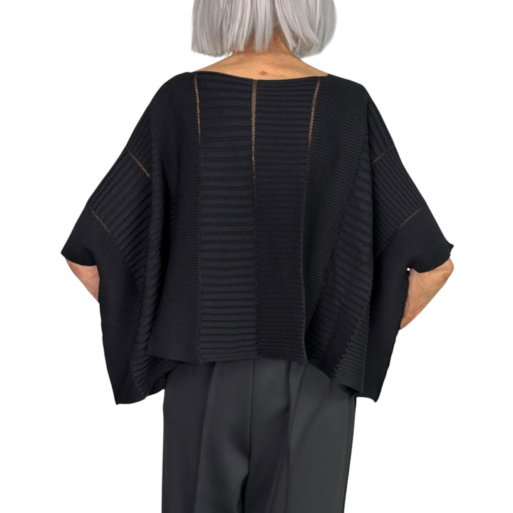 COLUMN KNIT BOXY CROP TOP