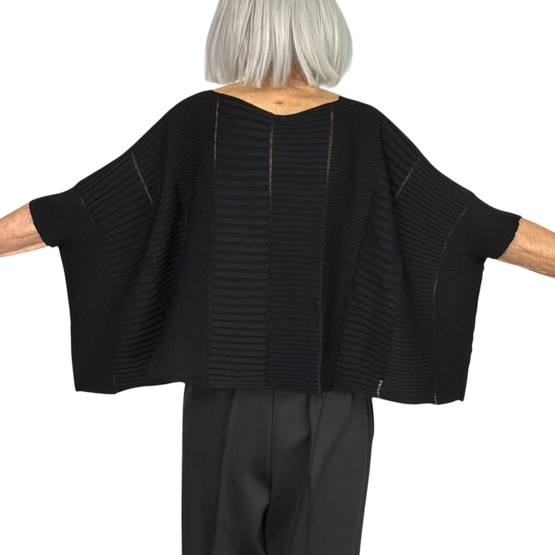 COLUMN KNIT BOXY CROP TOP