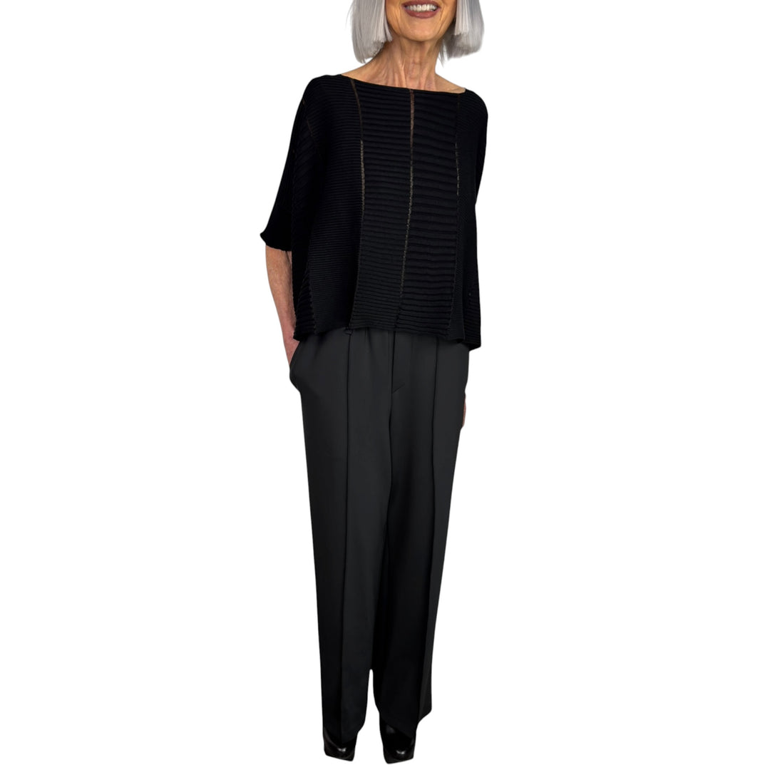 COLUMN KNIT BOXY CROP TOP