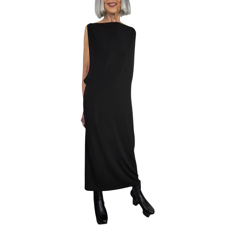DRAPE JERSEY-66 LONG DRESS