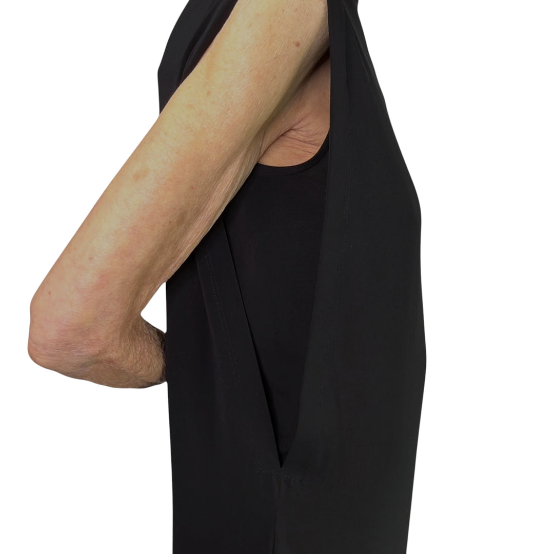 DRAPE JERSEY-66 LONG DRESS