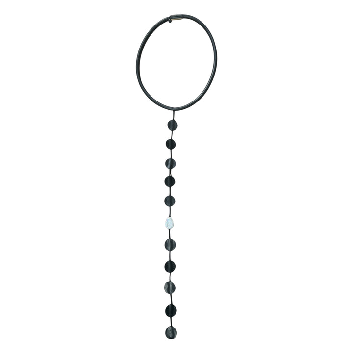 TEN DOTS & PEARL LONG CHOKER