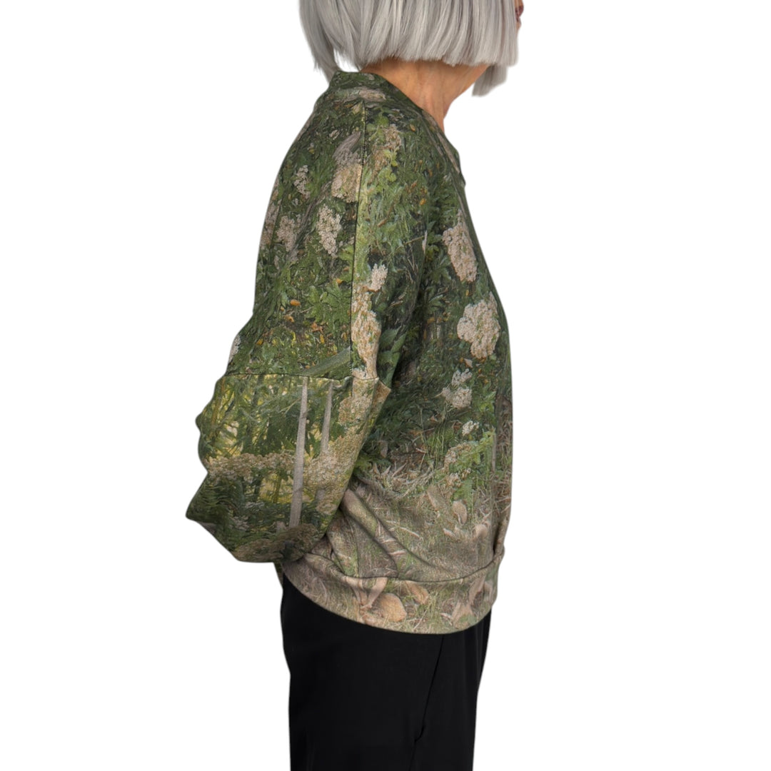 FLORAL PRINT SWEATSHIRT
