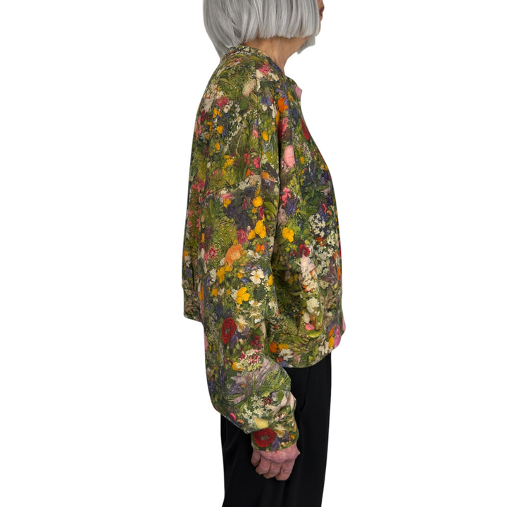 SMALL FLORAL PRINT SWEATSHIRT