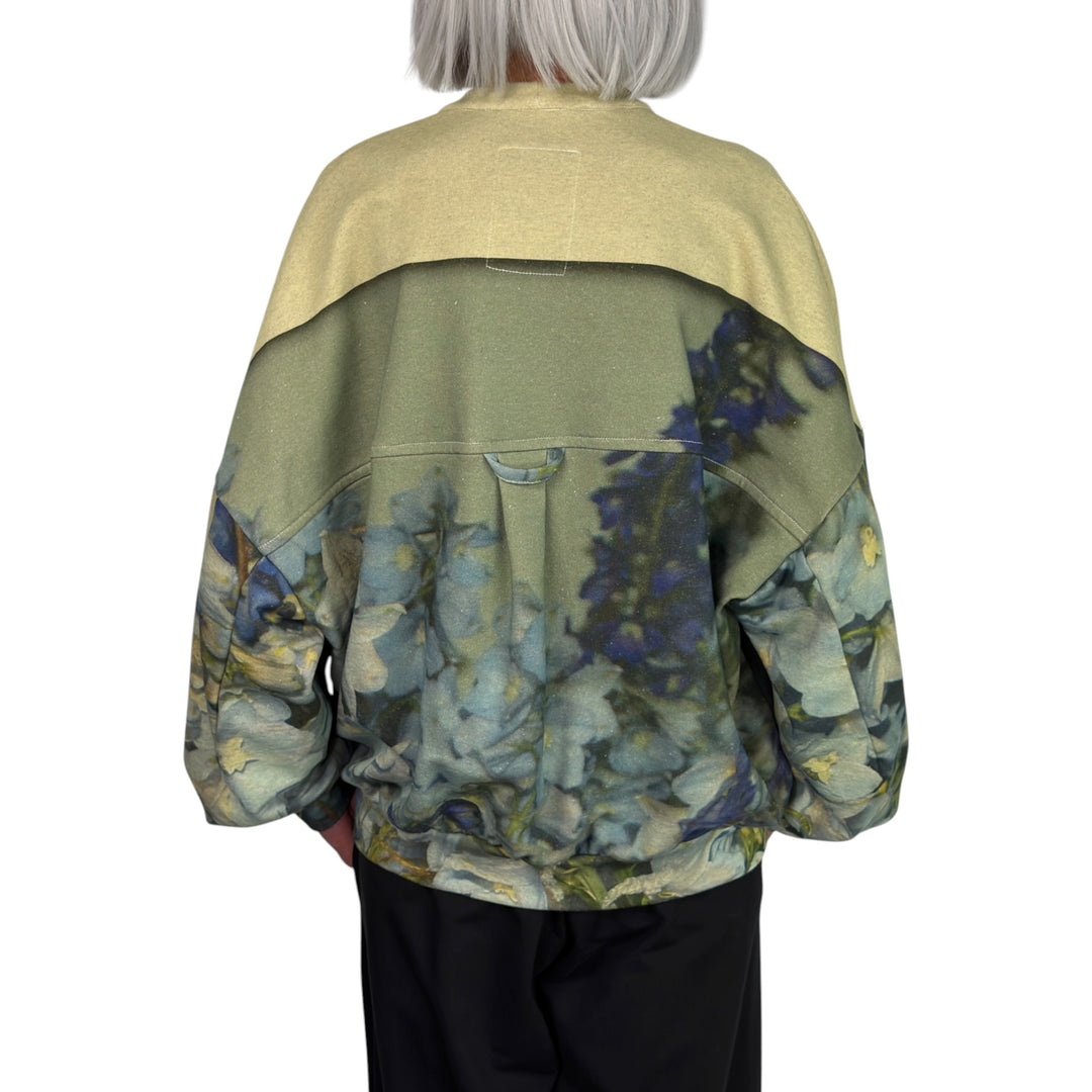 UNISEX COLORBLOCK FLORAL SWEATSHIRT