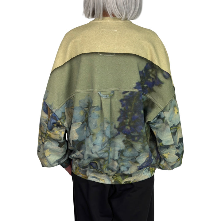 UNISEX COLORBLOCK FLORAL SWEATSHIRT