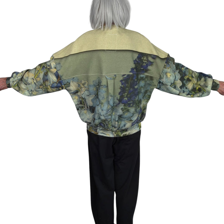 UNISEX COLORBLOCK FLORAL SWEATSHIRT
