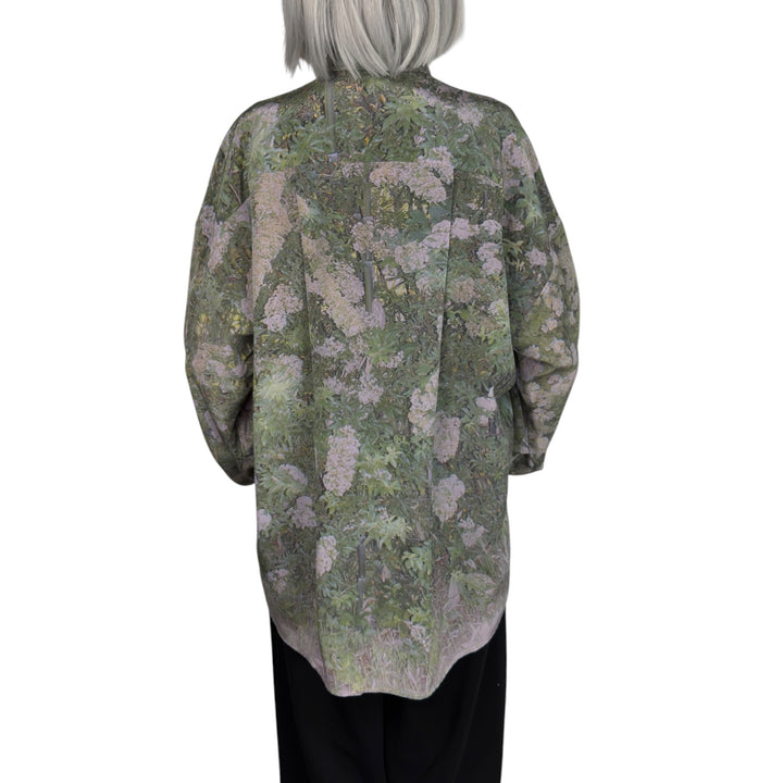 FLORAL PRINT SILK SHIRT