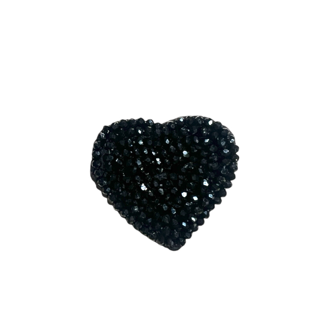 COUTURE HEART BUTTON PATCH
