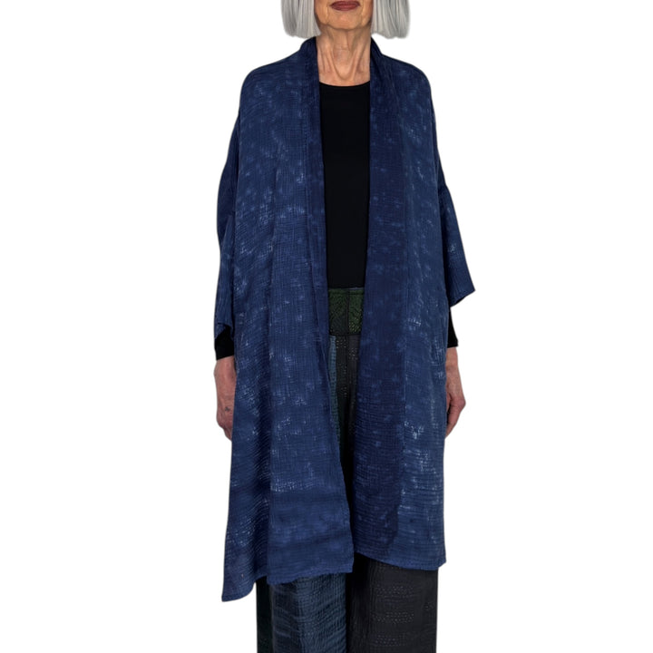 SAND SUN DYE KIMONO WRAP LONG COAT
