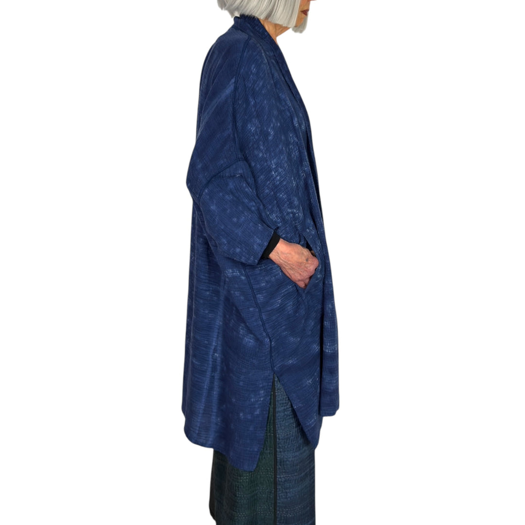 SAND SUN DYE KIMONO WRAP LONG COAT