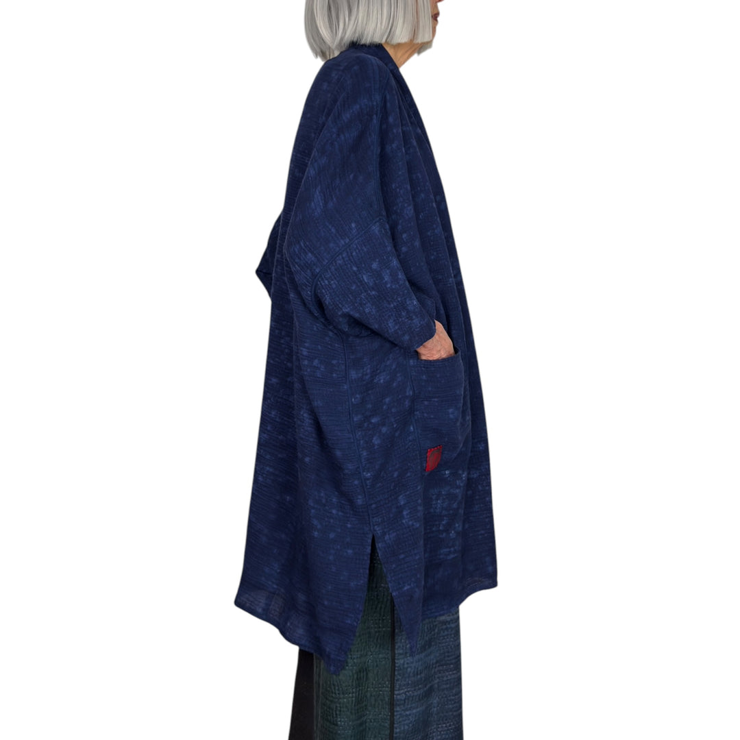 SAND SUN DYE KIMONO WRAP LONG COAT