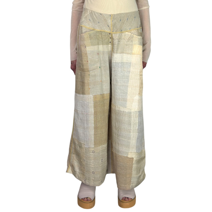MOSAIC PATCH WIDE LEG PANT