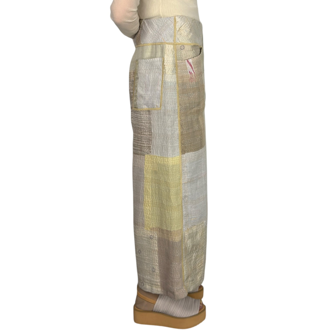 MOSAIC PATCH WIDE LEG PANT