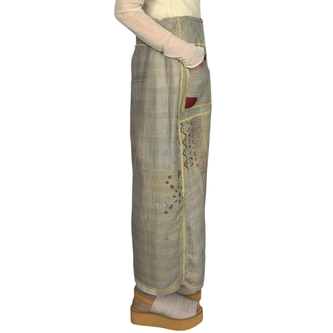 MOSAIC PATCH WIDE LEG PANT