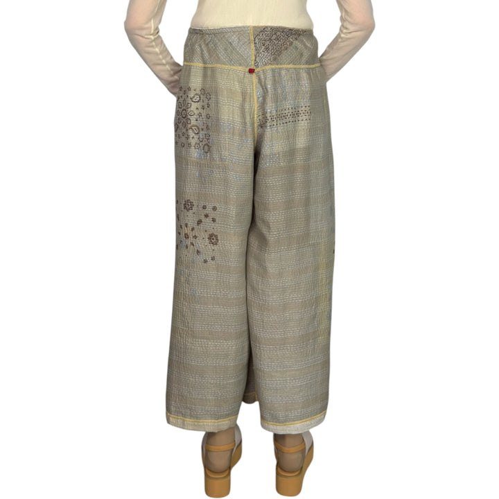 MOSAIC PATCH WIDE LEG PANT