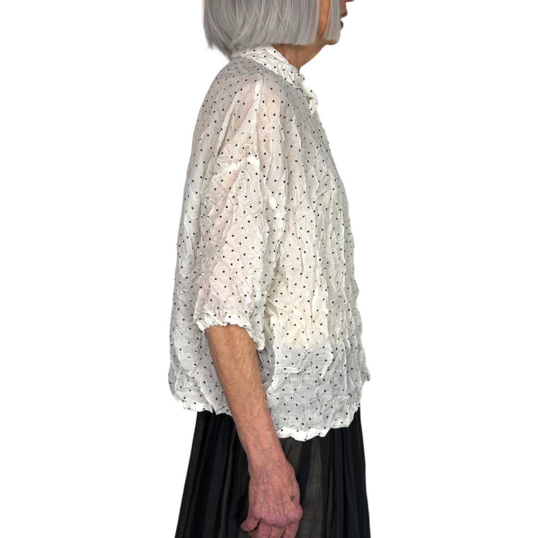 CRINKLE DOTS SHIRT
