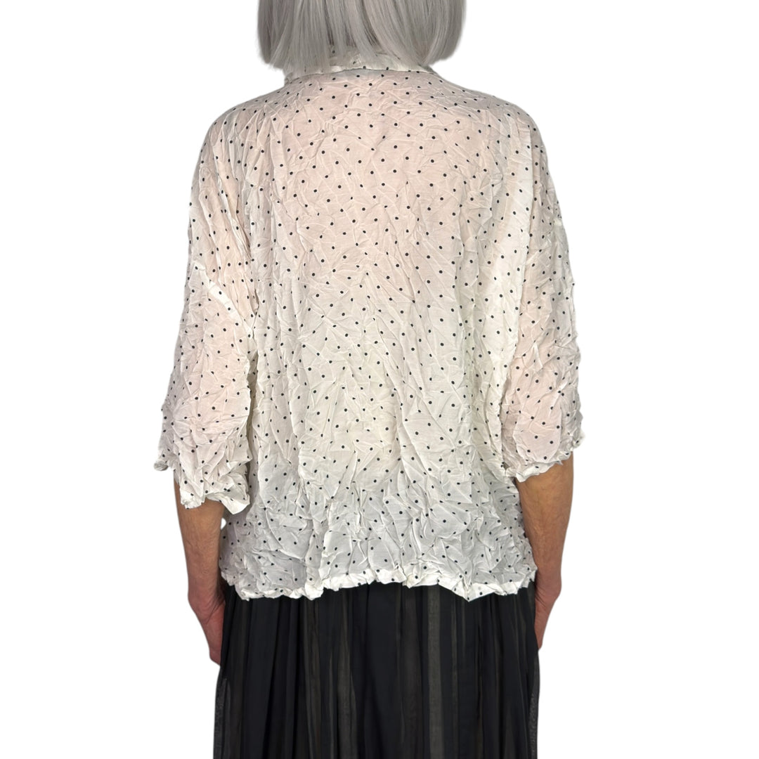 CRINKLE DOTS SHIRT