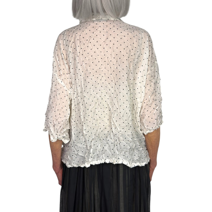 CRINKLE DOTS SHIRT