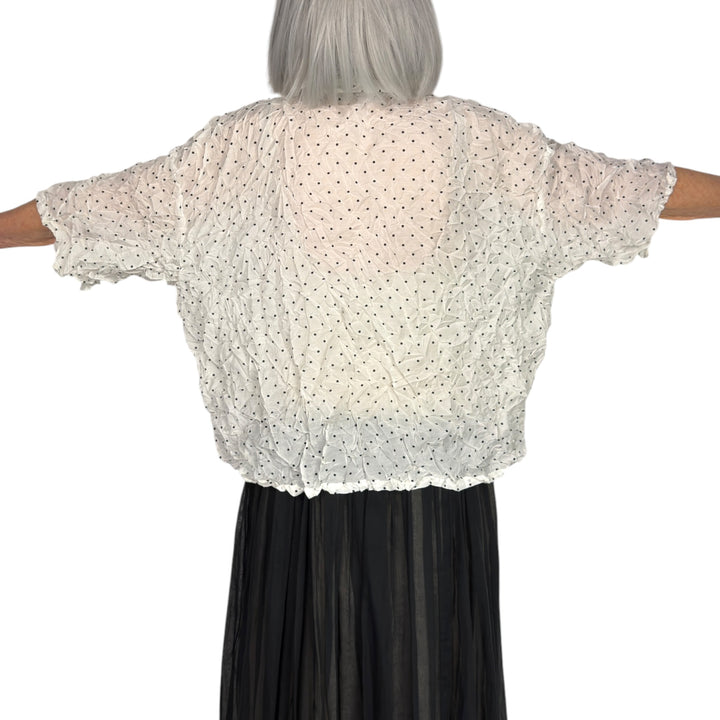 CRINKLE DOTS SHIRT