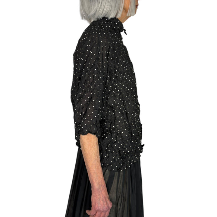 CRINKLE DOTS SHIRT