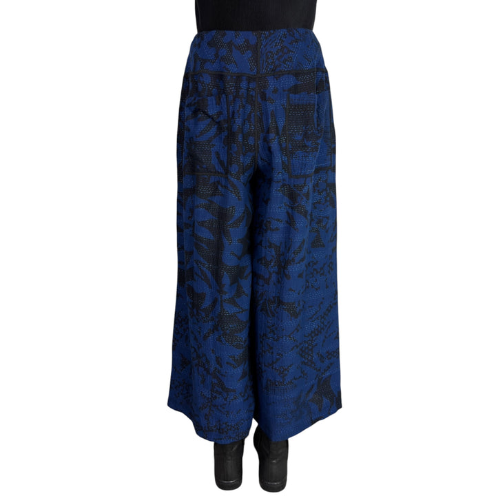 TWILIGHT PRINT MID RISE WIDE LEG PANT