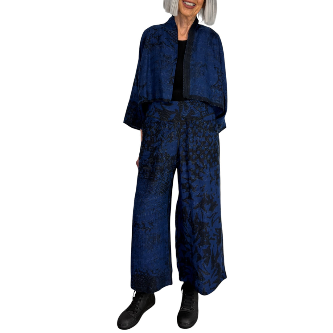 TWILIGHT PRINT PUFF SLEEVE SHRUG