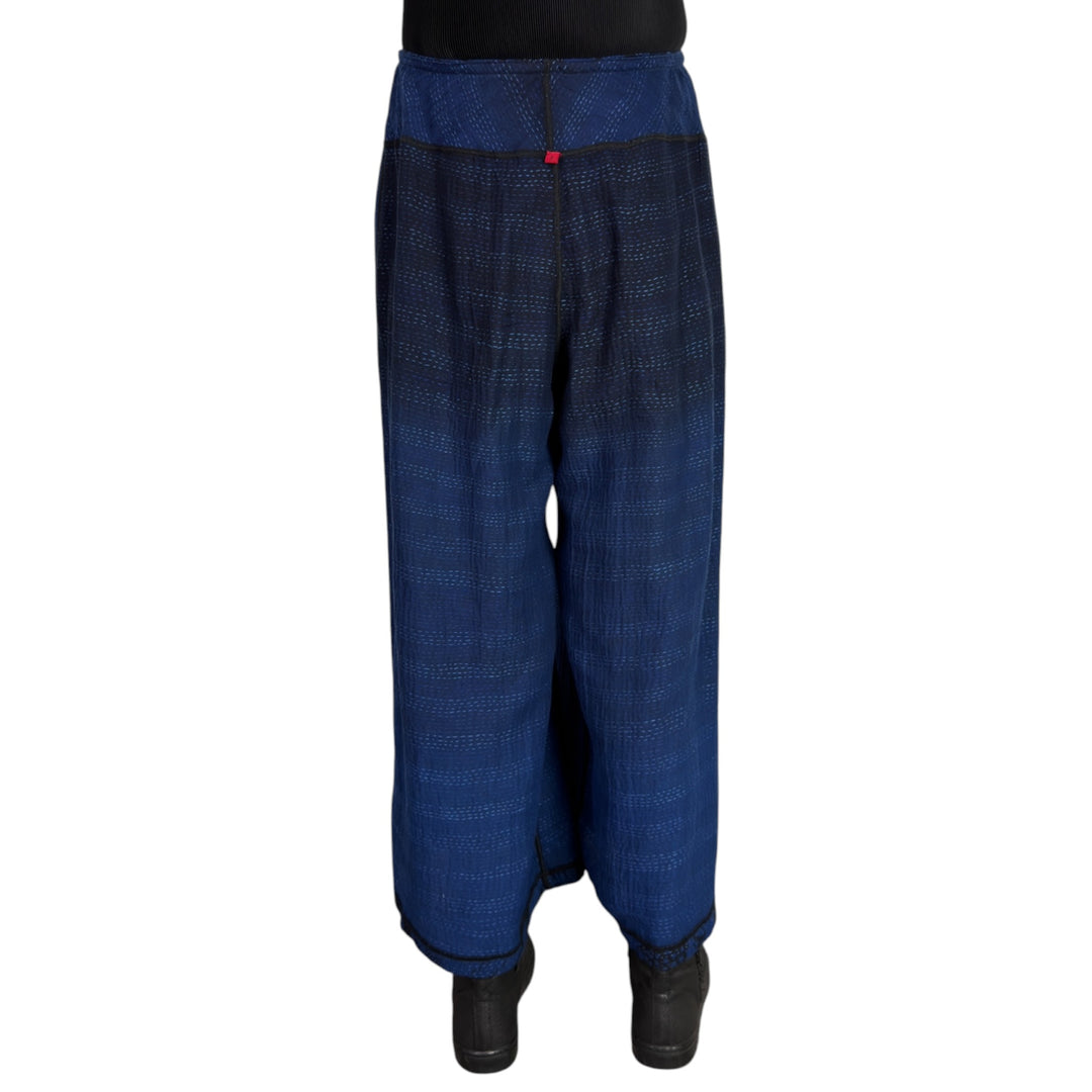 TWILIGHT PRINT MID RISE WIDE LEG PANT