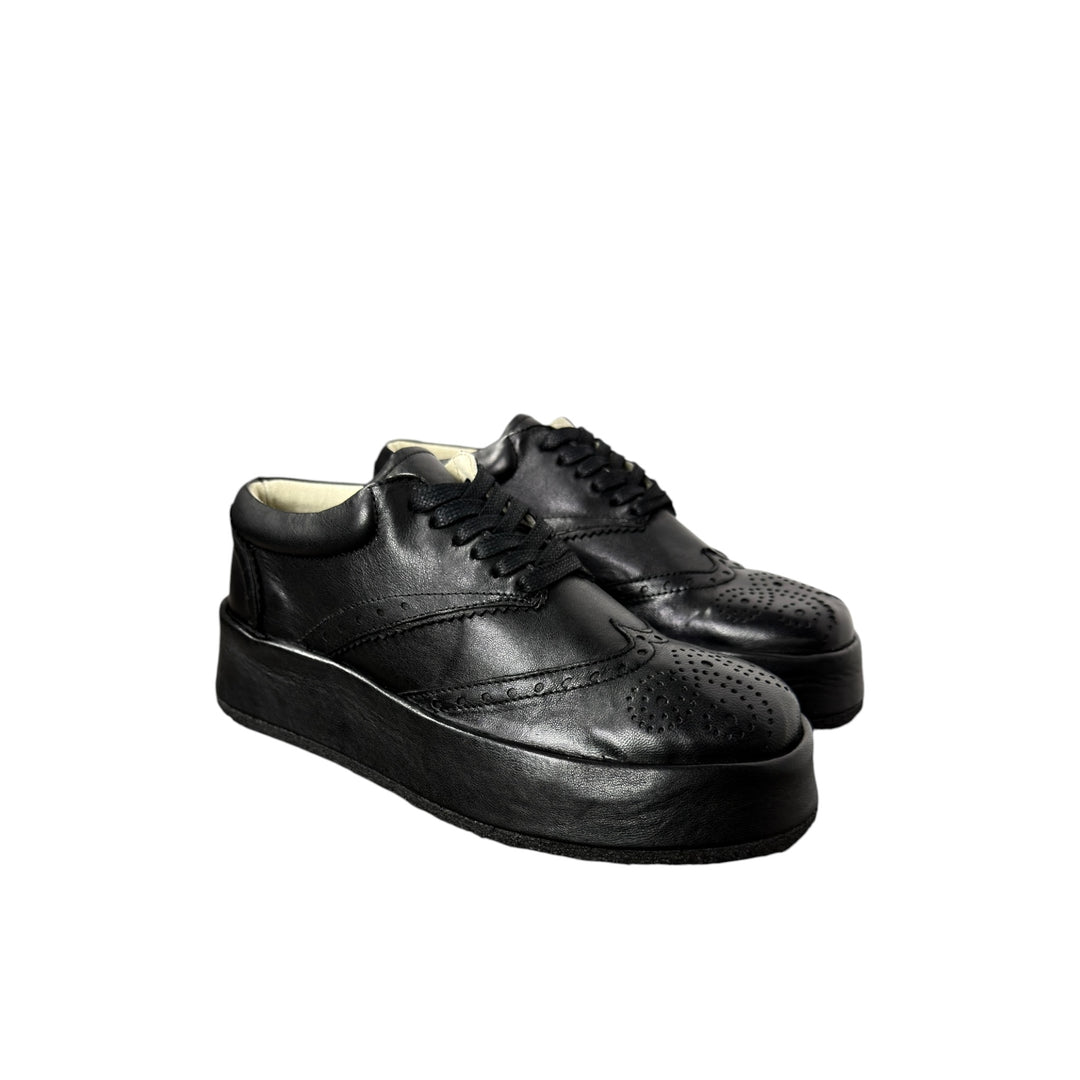 PLATFORM WING TIP OXFORD SHOES