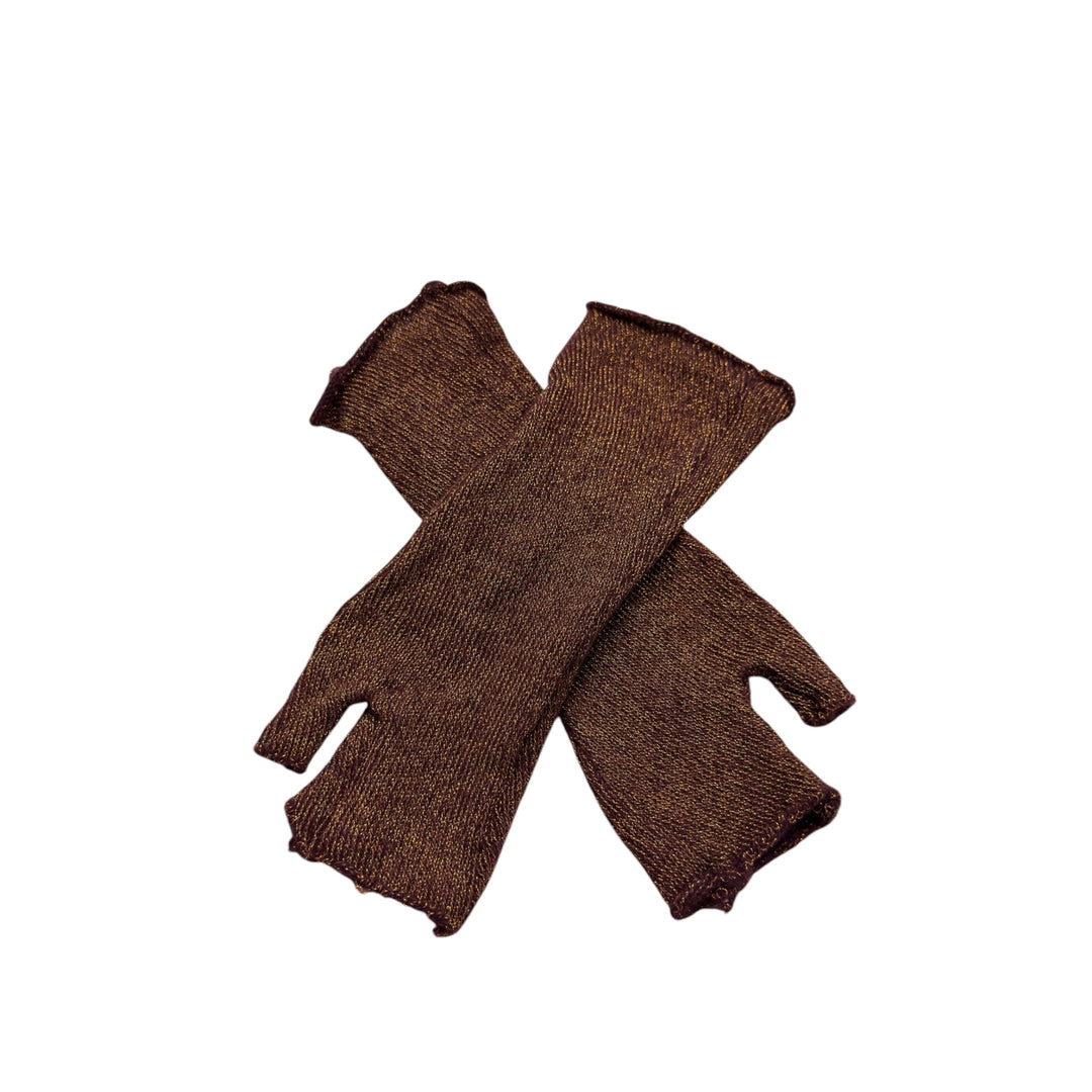 LUREX FINGERLESS GLOVES