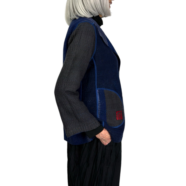 SW PATCH KANTHA SHORT JACKET